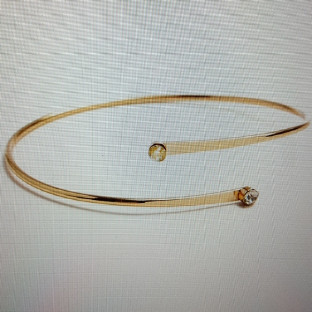 STONE COIL METAL BRACELET