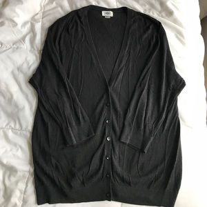 Old Navy basic black 3/4 sleeve cardigan