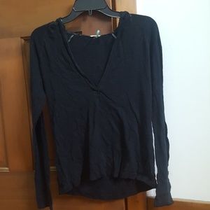 Black old navy top with hood medium