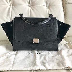 Black Celine Medium Trapeze Bag