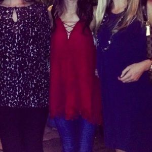 Free People strappy tunic top XS