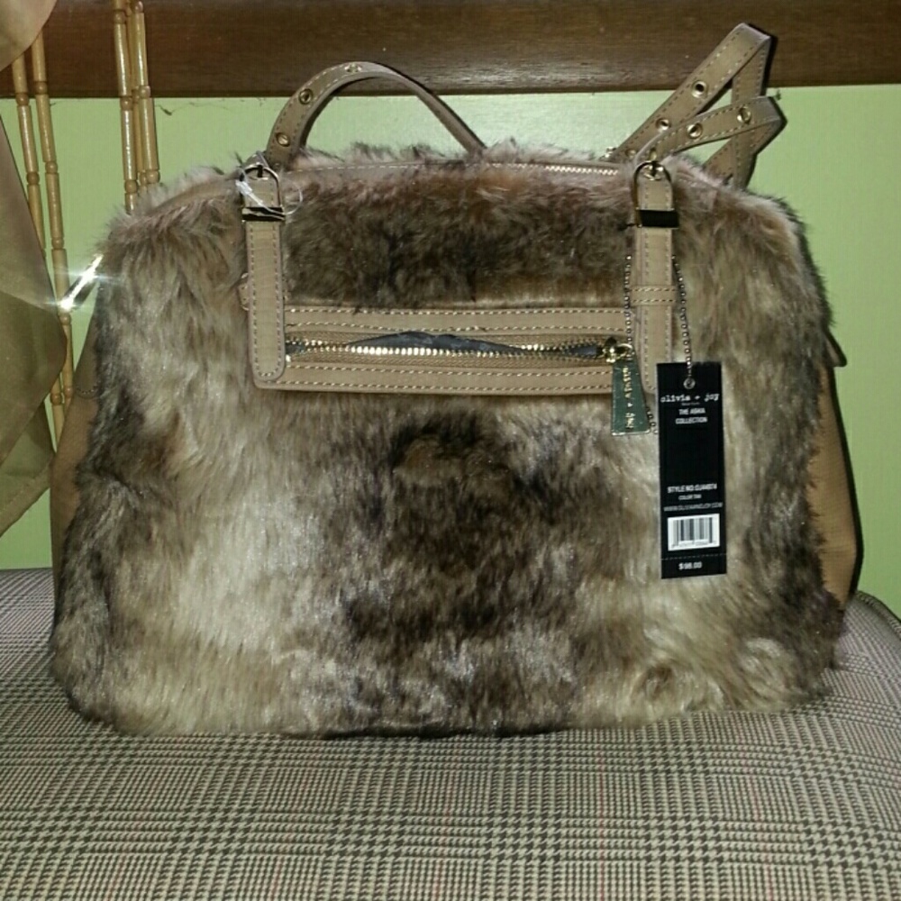Olivia  and Joy fur purse.