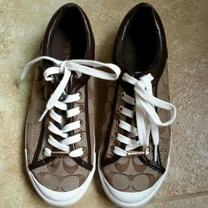 Coach Sneakers size 8 tan/brown