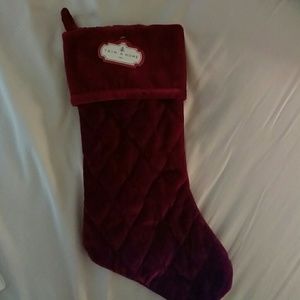 Dark red Christmas stocking (NWT)