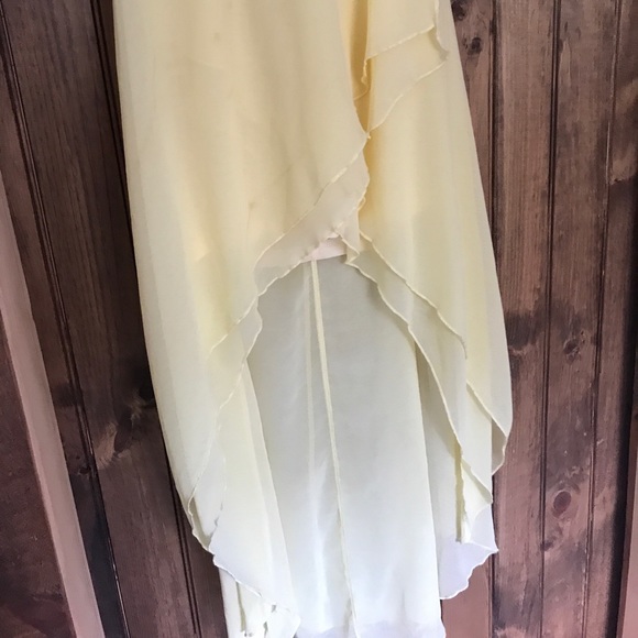 Long low to high strapless dress with sequin top - Picture 3 of 3