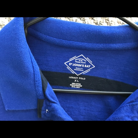 Long sleeve polo blue - Picture 2 of 3