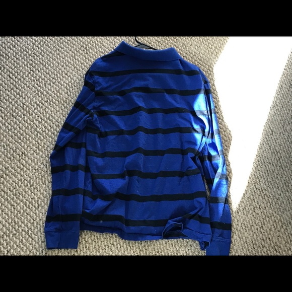 Long sleeve polo blue - Picture 3 of 3