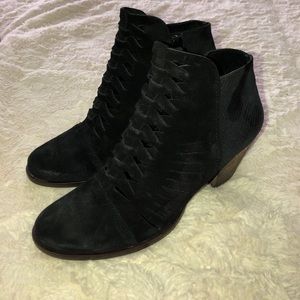 Free People black suede booties BRAND NEW!