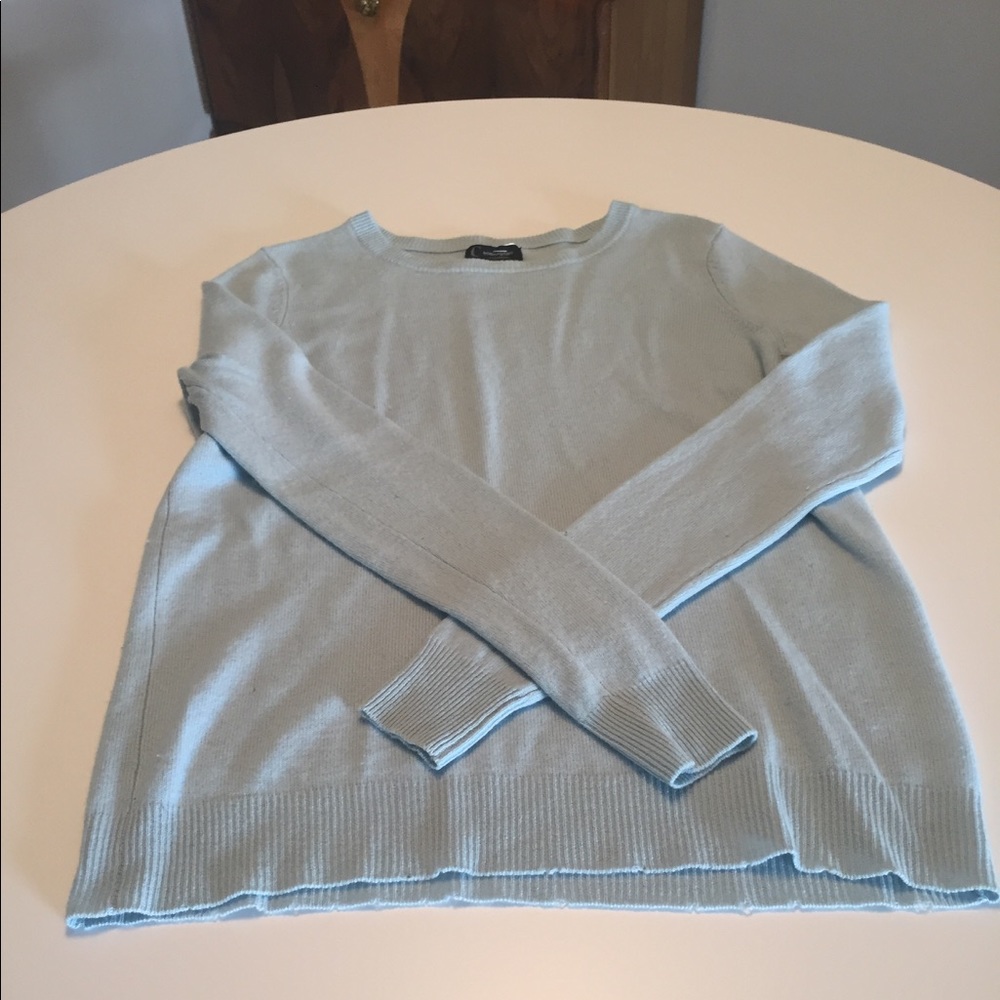 C Cashmere By Bloomingdale's Frost Blue Cashmere
