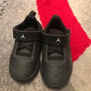 Black Air Jordan sneakers