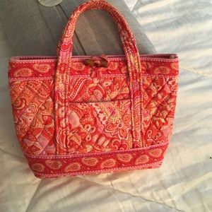 Vera Bradley pinkish orange paisley purse