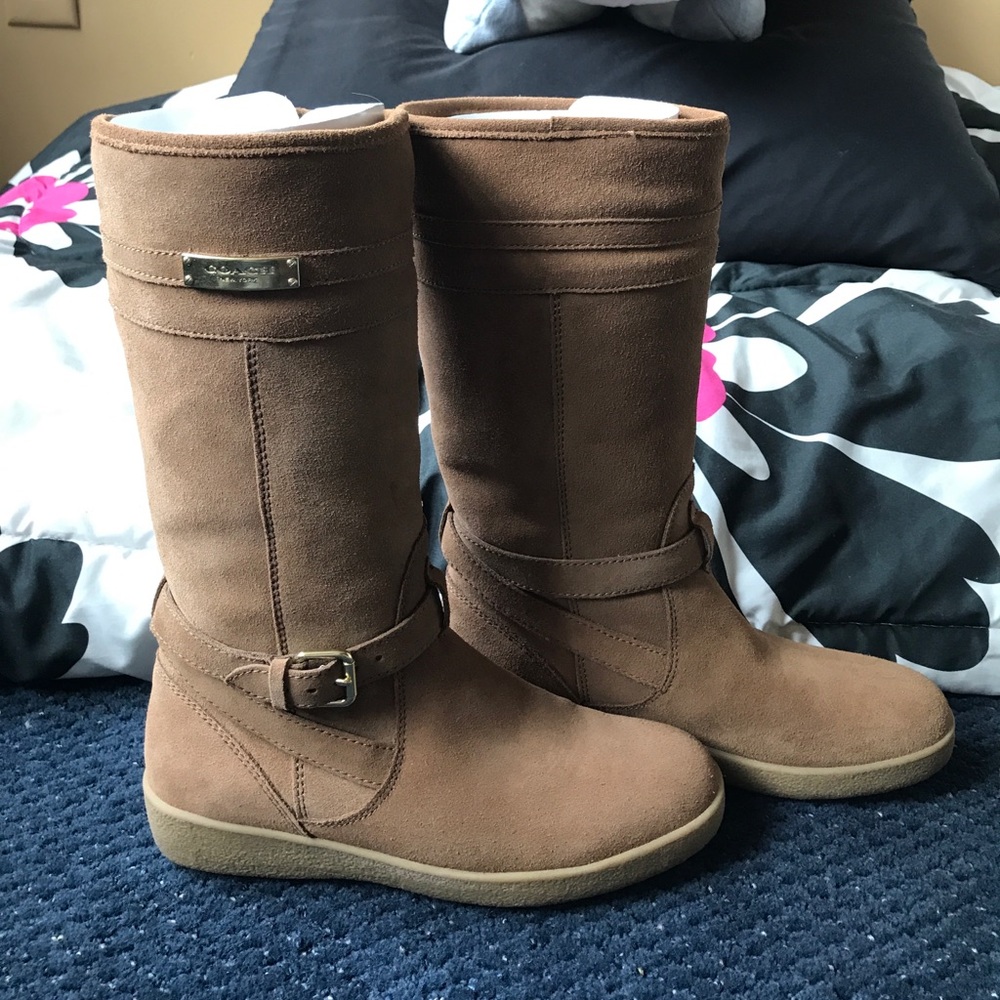 Coach shade winter boots