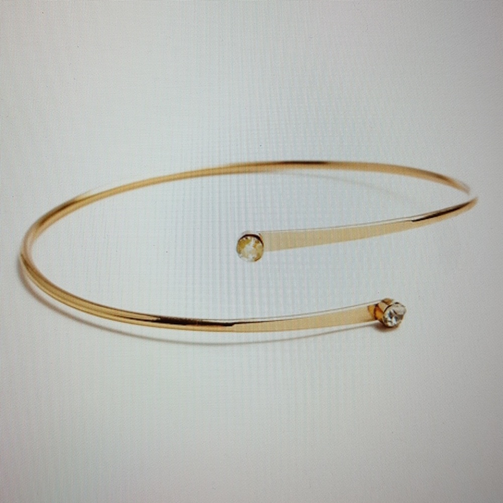 STONE COIL METAL BRACELET