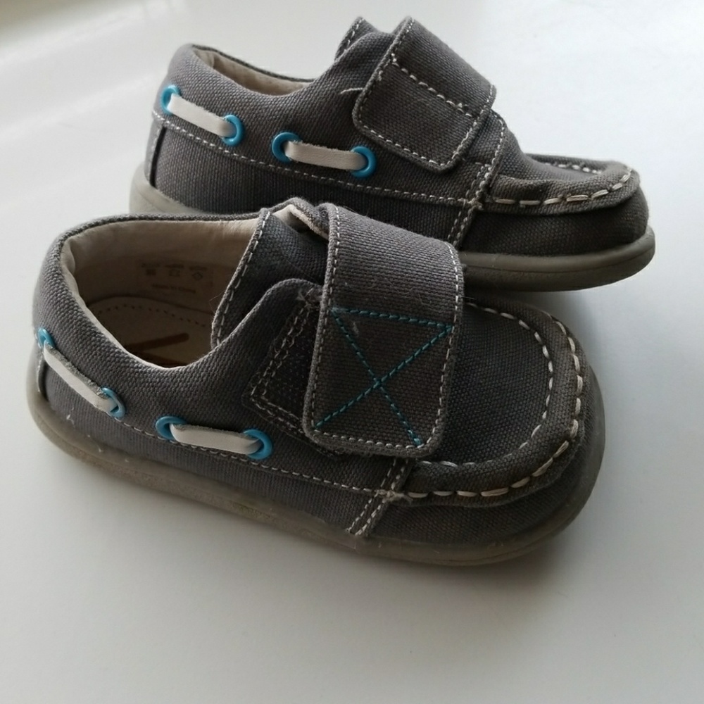 See Kai Run Gray Elias Toddler Shoe