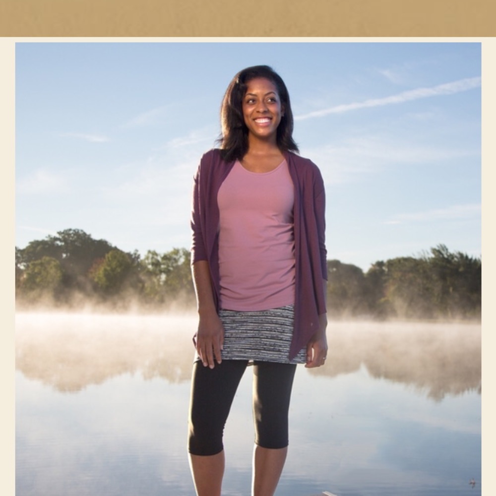 Maggie's organic leggings, gray, large