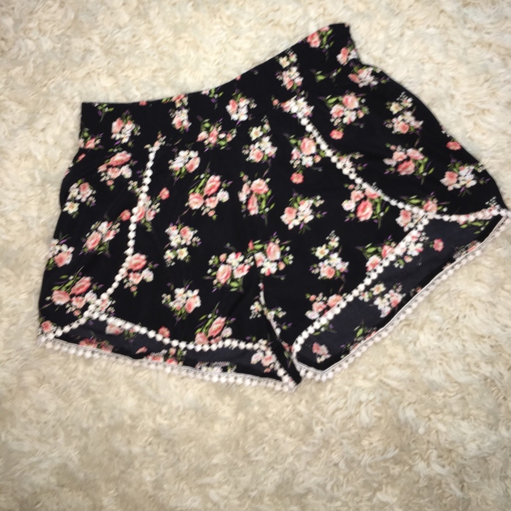 Floral printed shorts