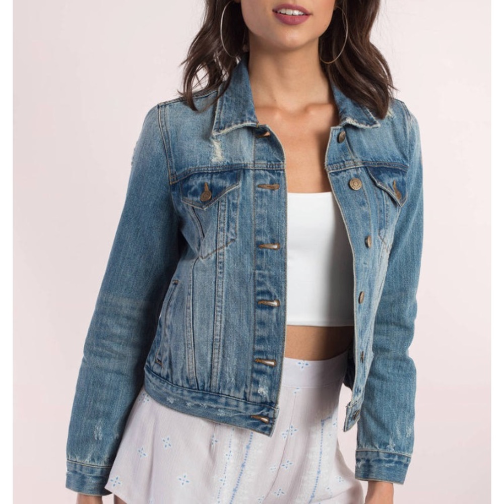 GAP 1969 lightly distressed denim jacket size S