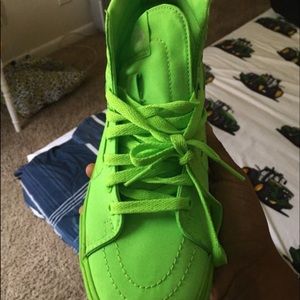 Lime green vans
