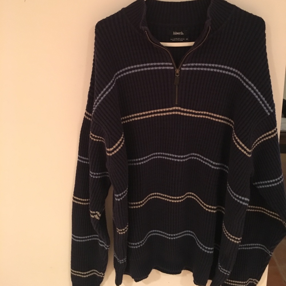 Ashworth quarter zip men's sweater