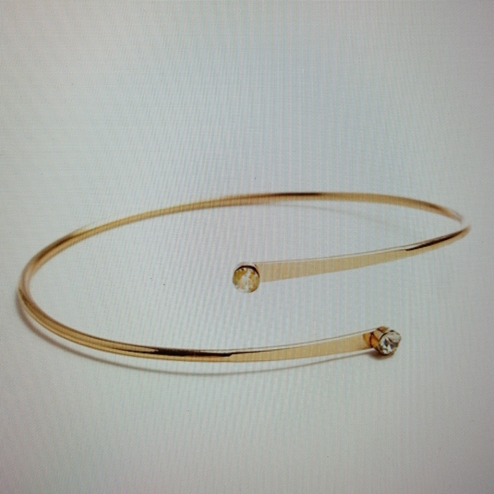 STONE COIL METAL BRACELET
