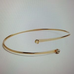 STONE COIL METAL BRACELET