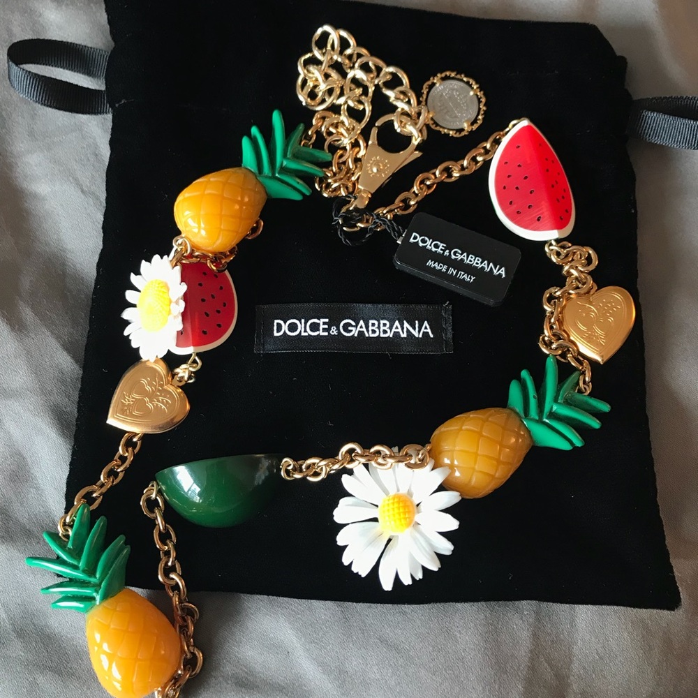 Dolce & Gabbana Fruit Necklace 🍉🍍