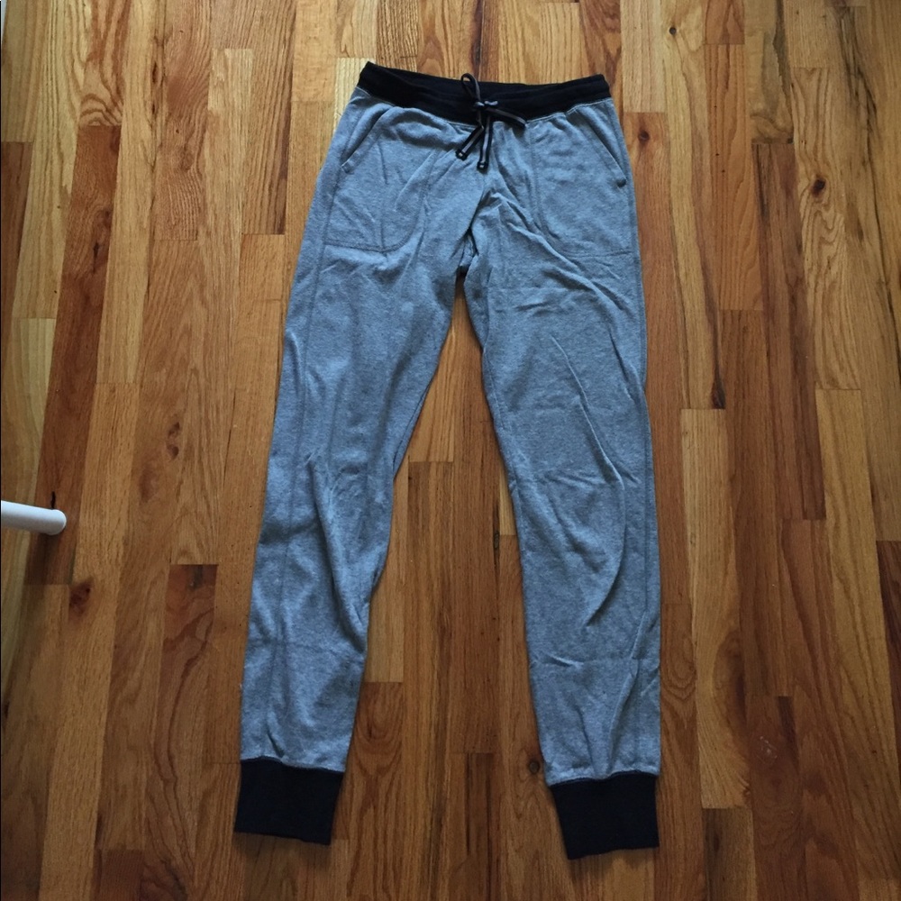 Grey and black joggers