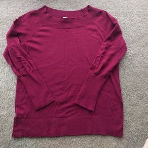 Cranberry red sweater
