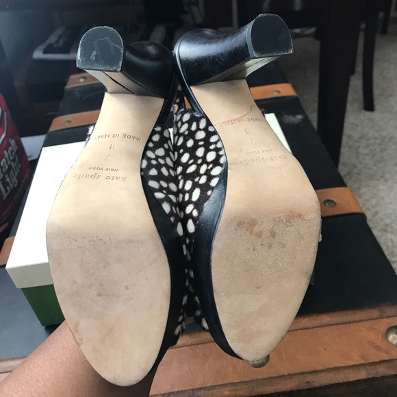 Kate Spade Polka Dot Heels - Picture 3 of 4