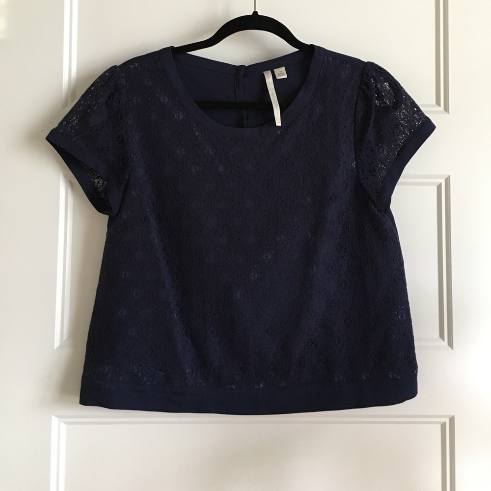 Lauren Conrad lace overlay blouse