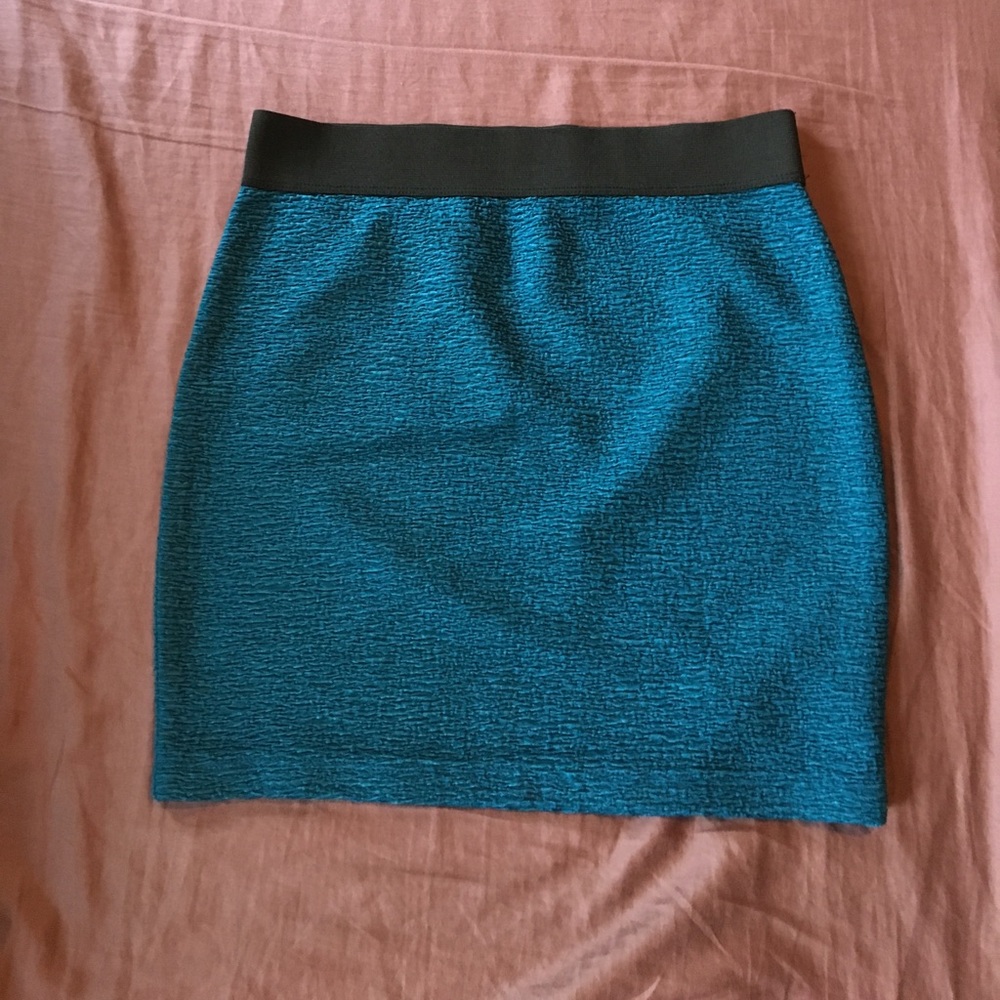 Blue mini skirt