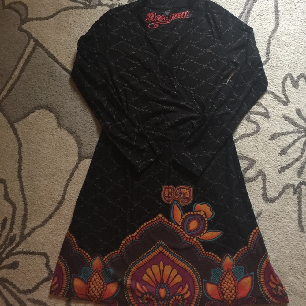 Faux wrap dress