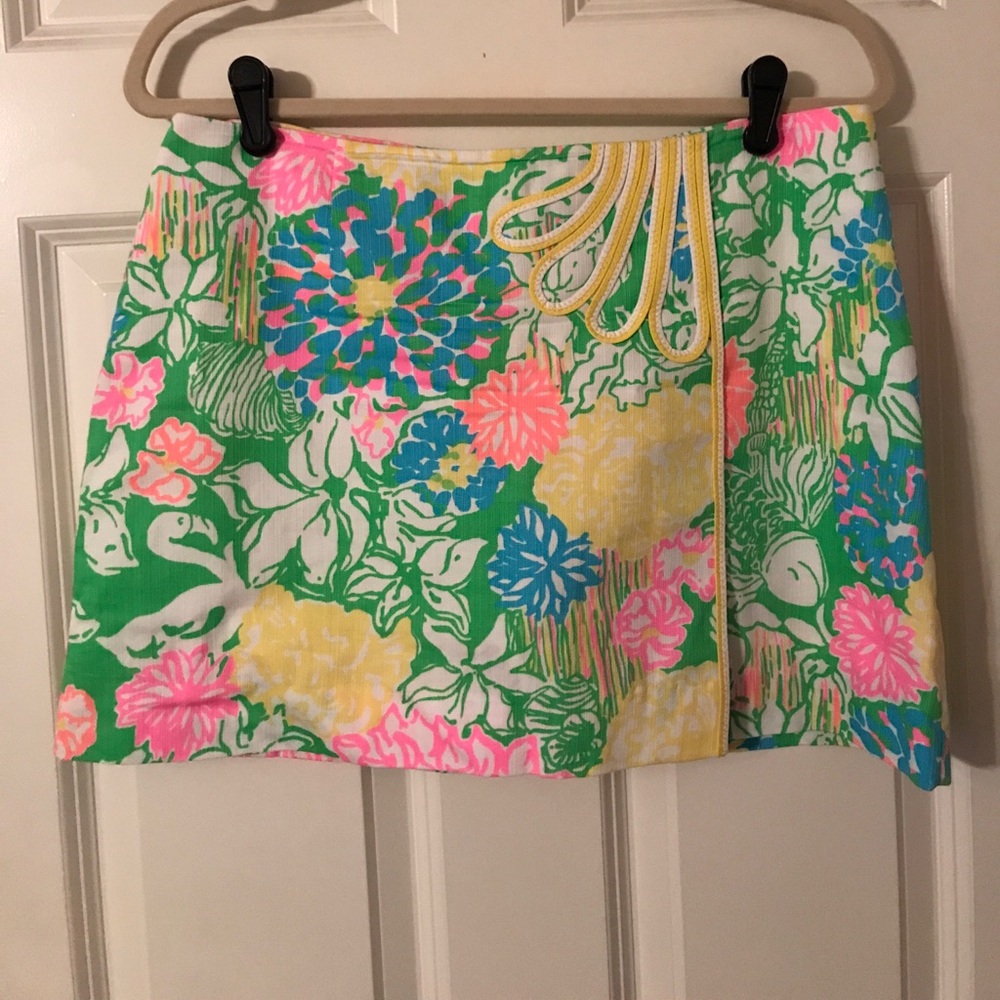 lilly pulitzer mini skirt/skort