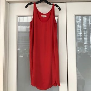 Loft orange tank dress