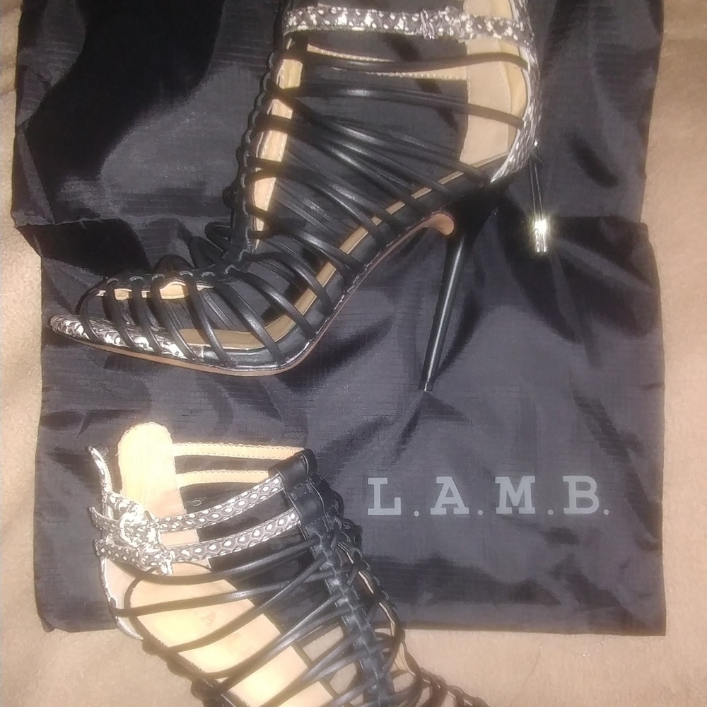 L.A.M.B Payton sandals.