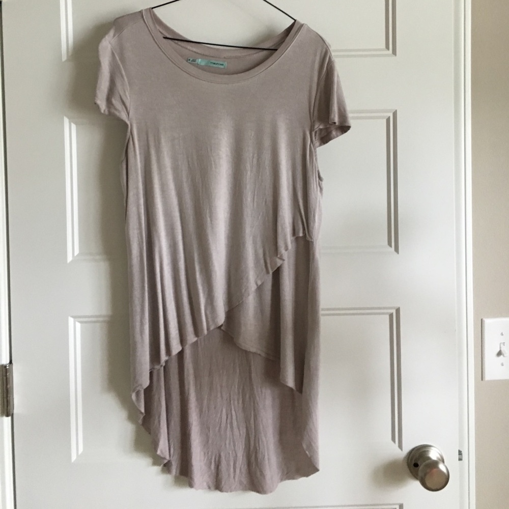 Maurice's High Low Raw Edge Tee