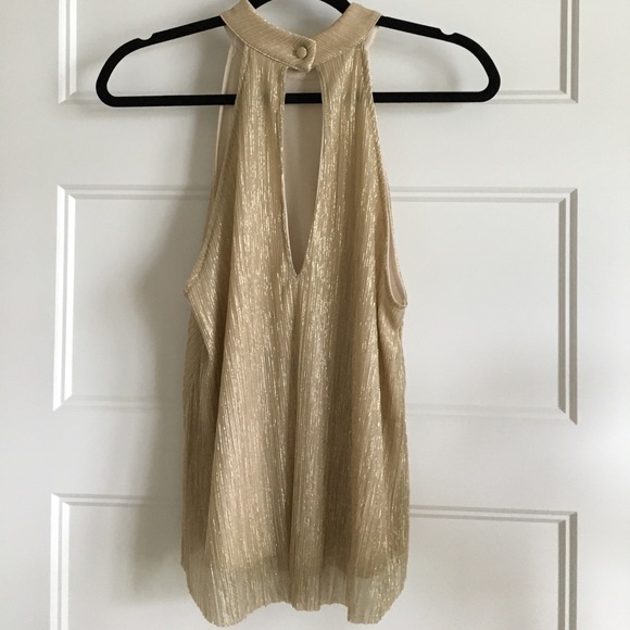 Gold high neck blouse - Picture 3 of 3