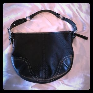 Black coach hobo bag