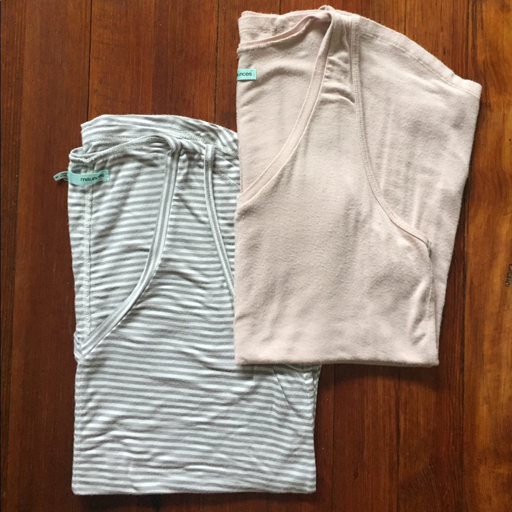 (2) Maurices Athletic Tunic Tank Tops