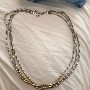 Lucky Brand 2 toned beaded necklace
