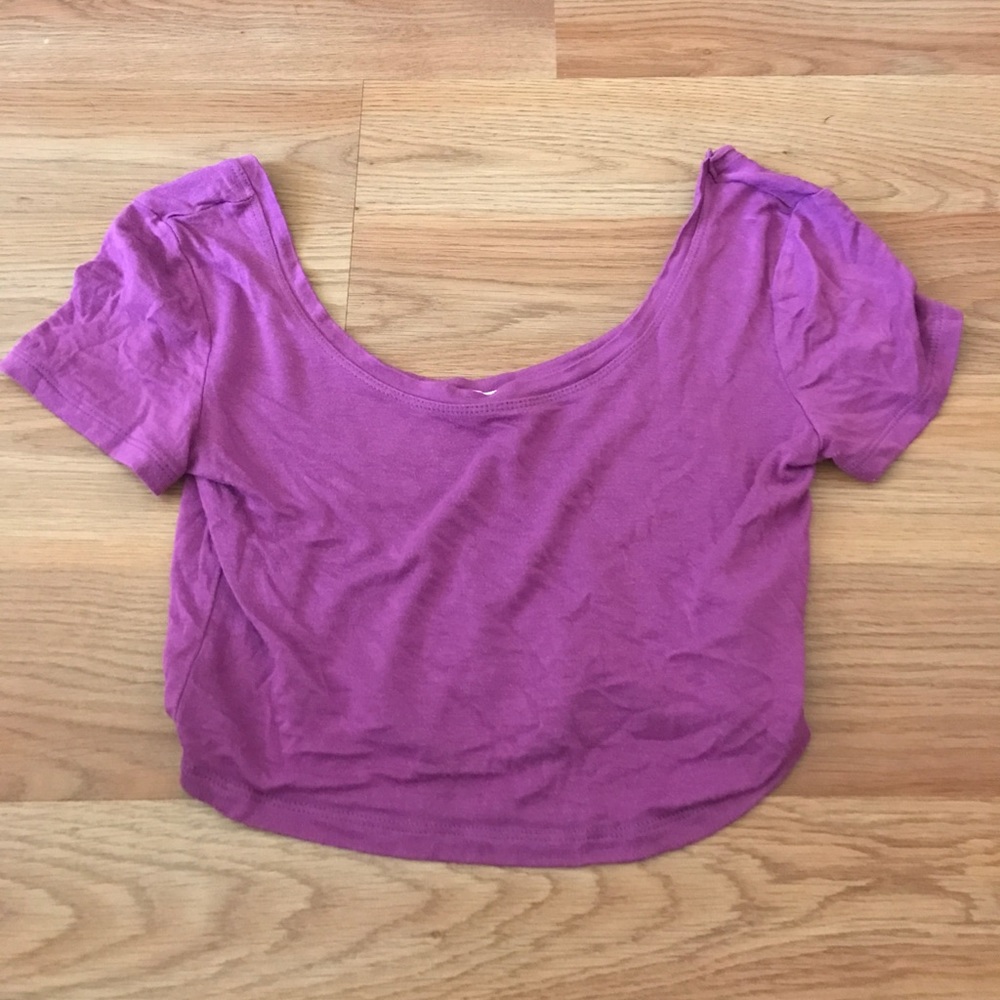 Purple Crop Top - Aeropostale