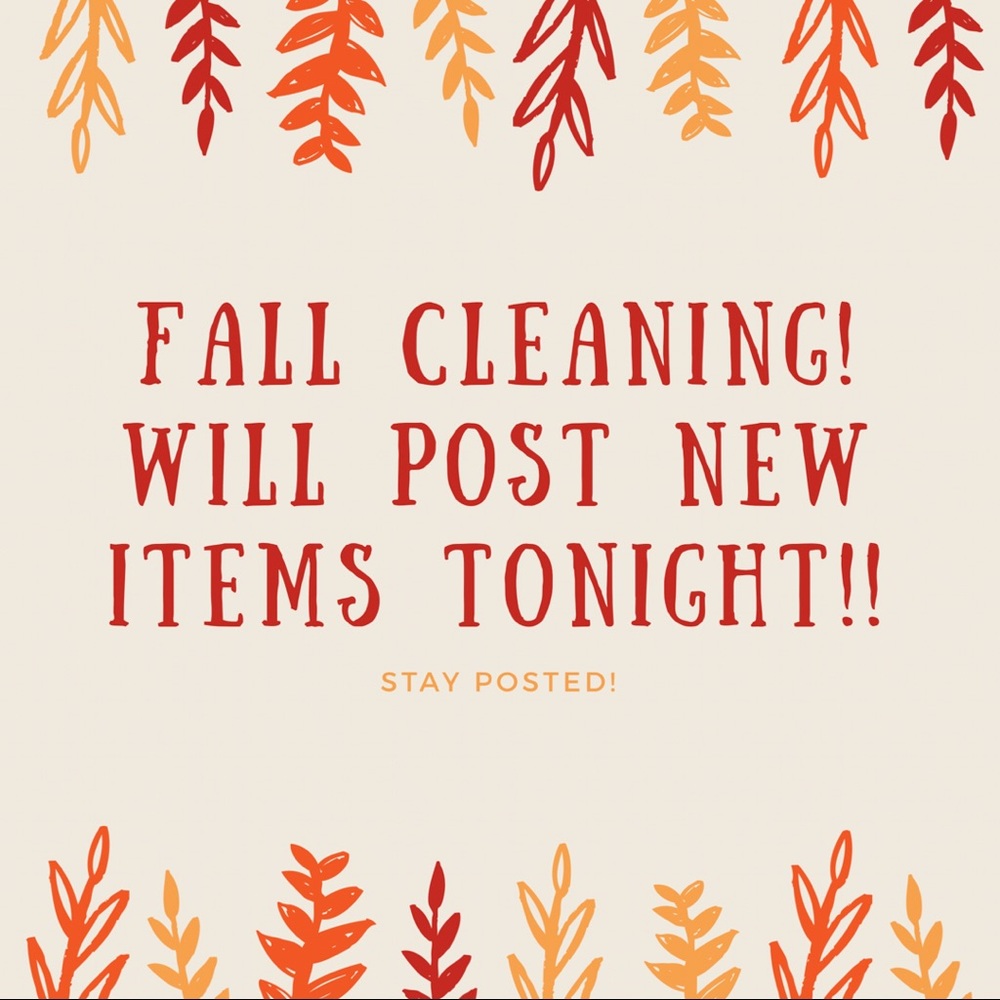 Fall cleaning!