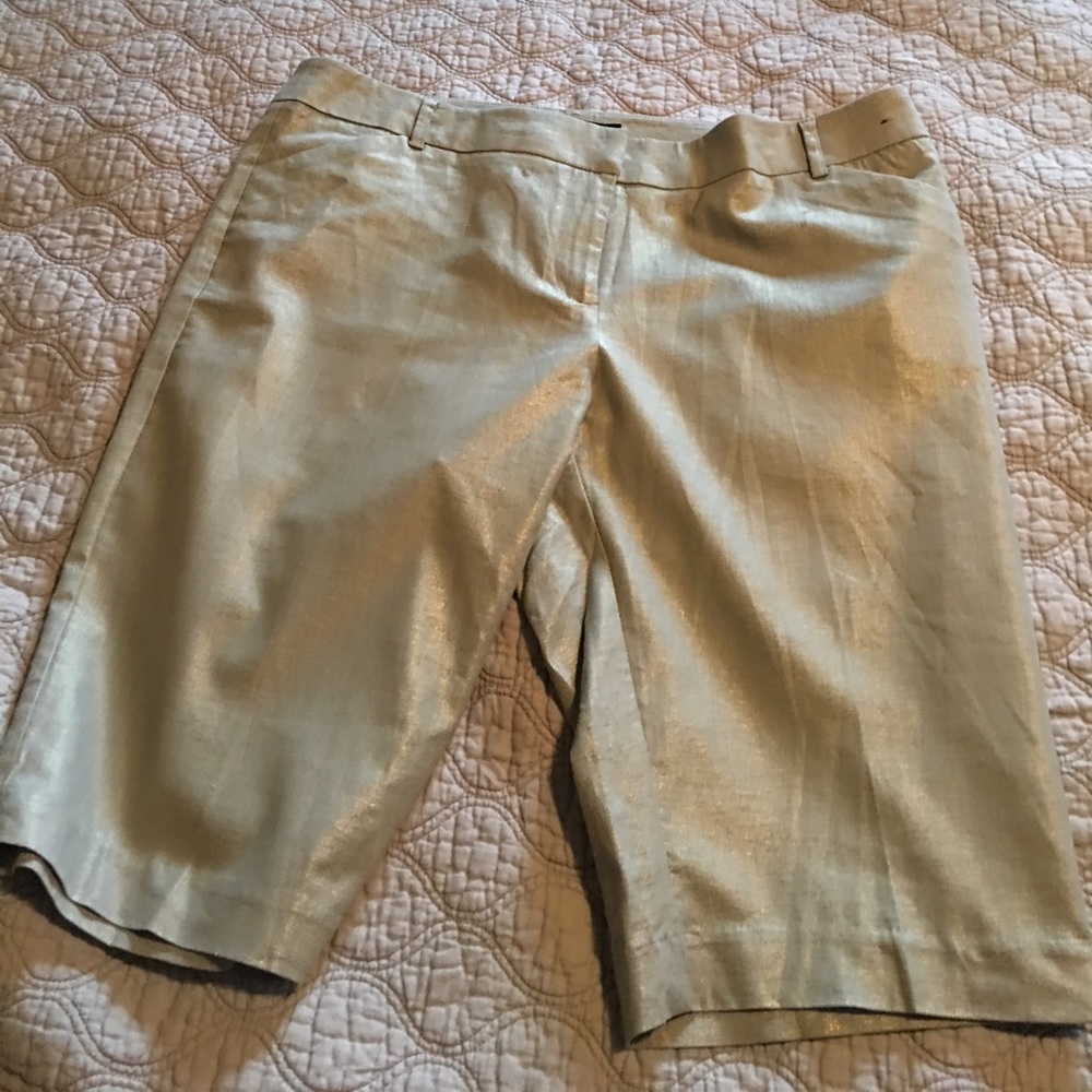 NY&Co Gold Shimmer Long Shorts