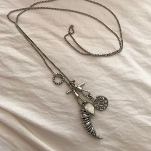 Lucky Brand silver charm necklace