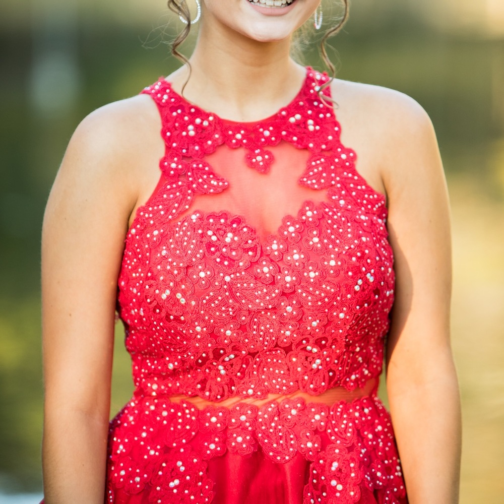 Red homecoming dress