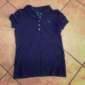 Aeropostale Black Uniform Polo