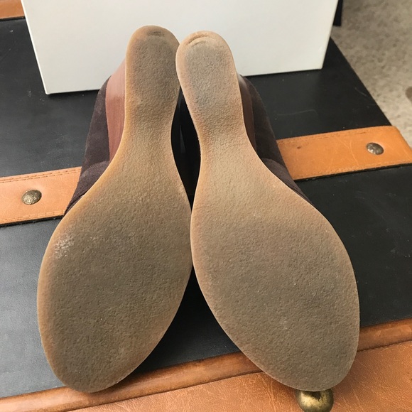 Michael Kors Suede Wooden Heels Wedges - Picture 5 of 5