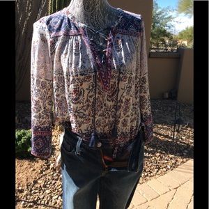 Lucky Brand Boho style shirt Brand New!!
