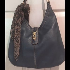 Tignanello Pebble Leather Cargo Hobo Bag