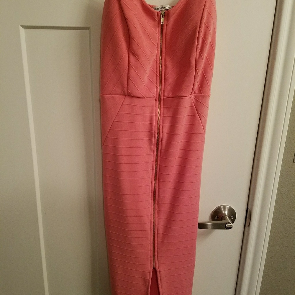 Brand New Charlotte Russe Peach Midi Dress